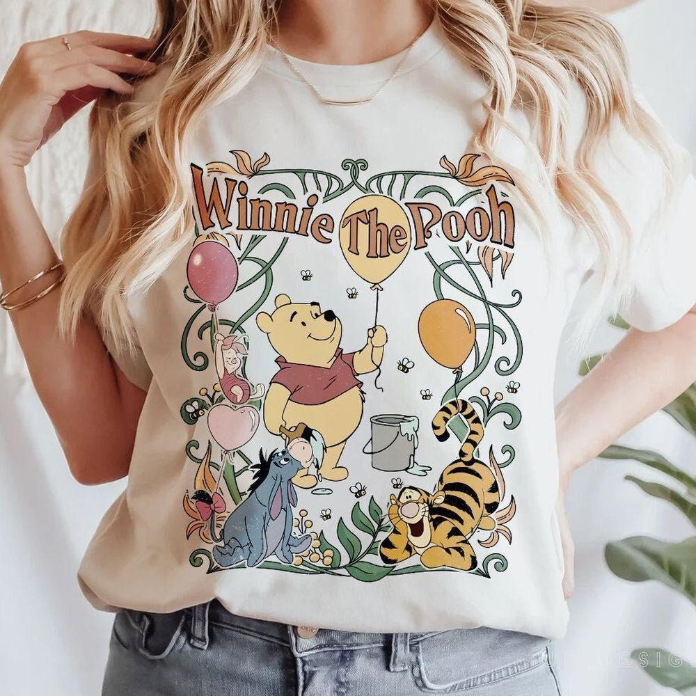 Retro Winnie The Pooh 2 Vuitino Merch